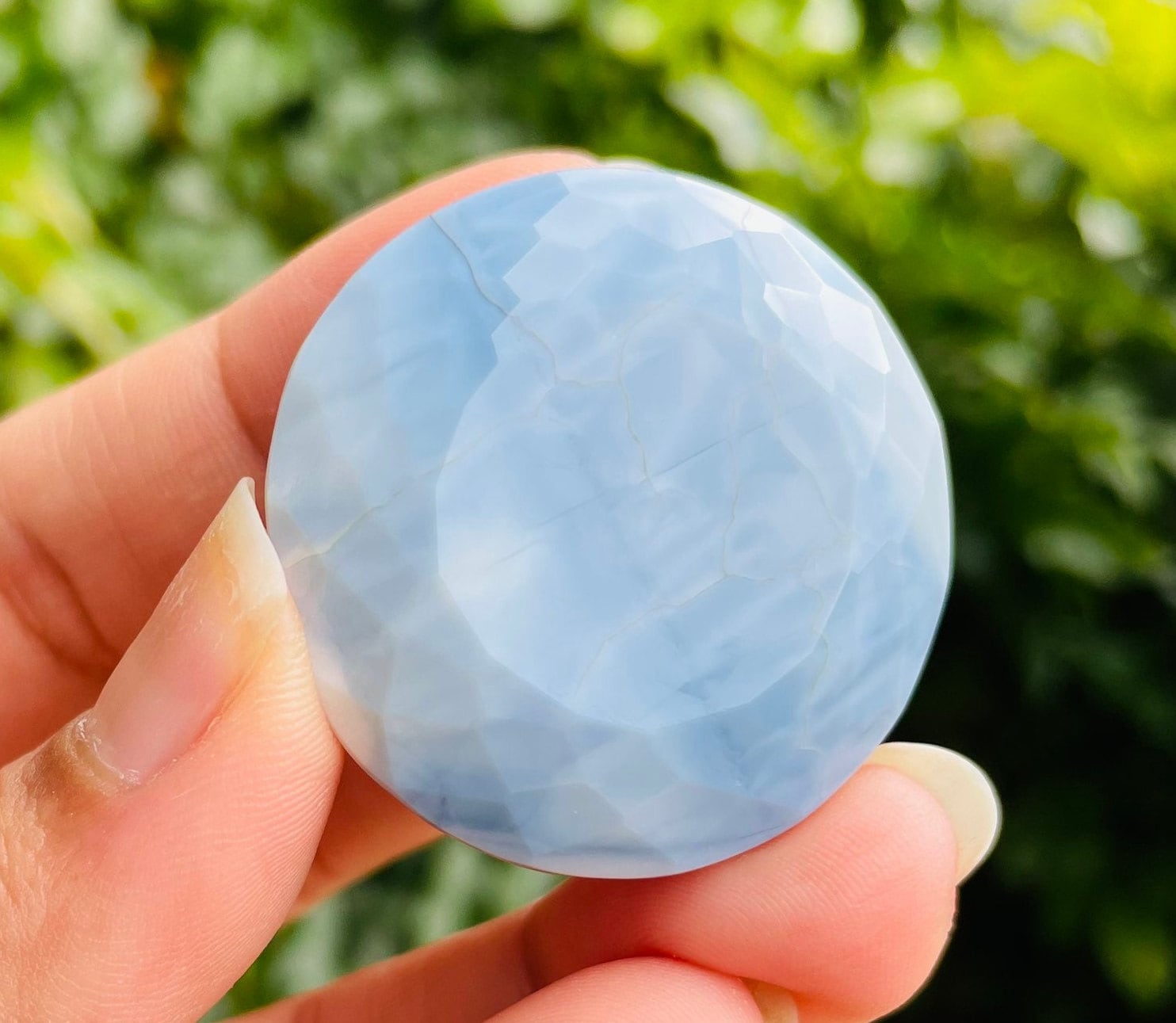Store Monumental Satire Blue Opal Crystal 23.9G XL Faceted Blue Opal Light Weight - Etsy