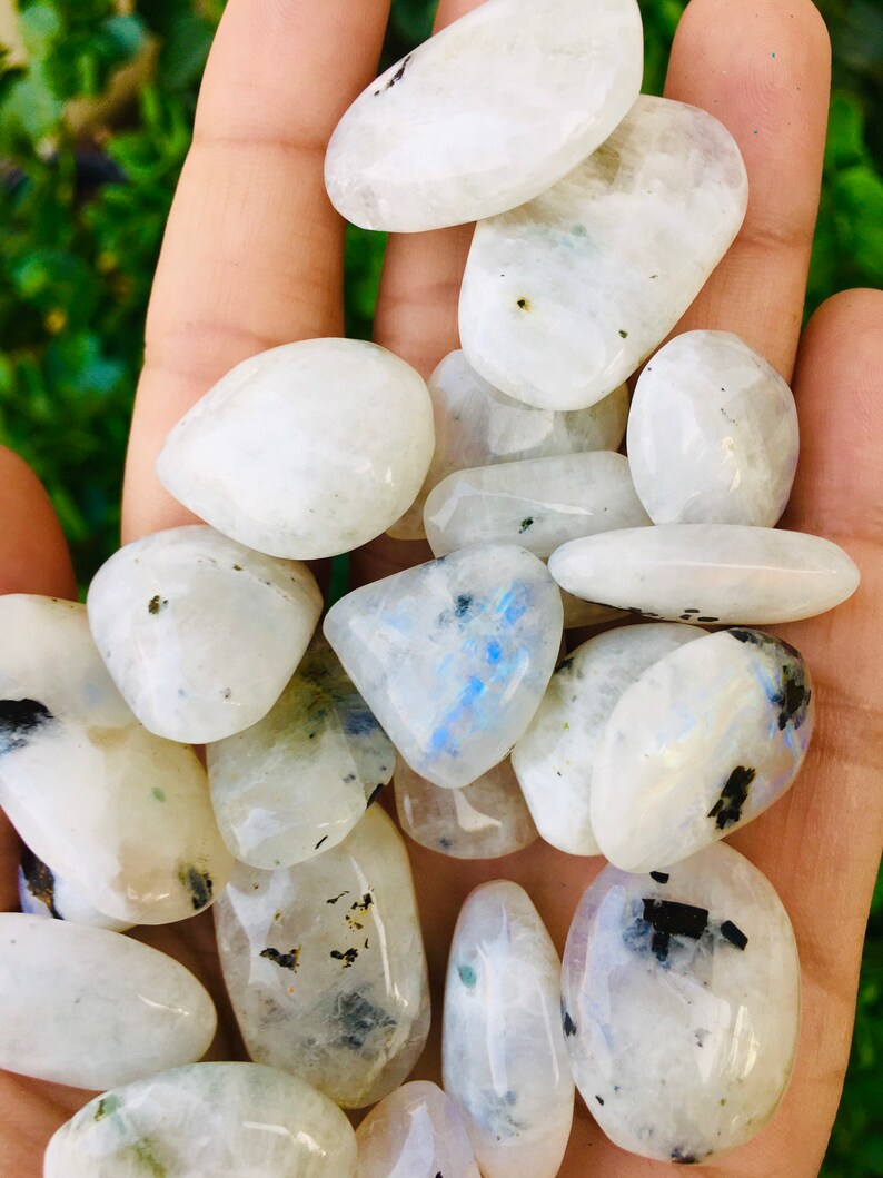 Moonstone Crystal ONE AA Tumbled Moonstone Polished Natural Etsy
