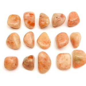 Sunstone Crystal (1) Tumbled Sunstone, Orange Sunstone Gemstone, Small Polished Sun Stone Crystal Tumble
