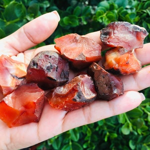 Raw Carnelian (1) Carnelian Crystal, Raw Crystals, Rough Carnelian Stone Gemstone Natural Mineral