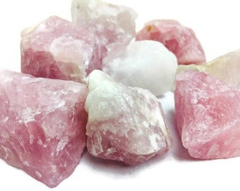 Rose Quartz Crystal (1) Raw Rose Quartz Stone - One Rough Gemstone Raw Crystal Pink Quartz