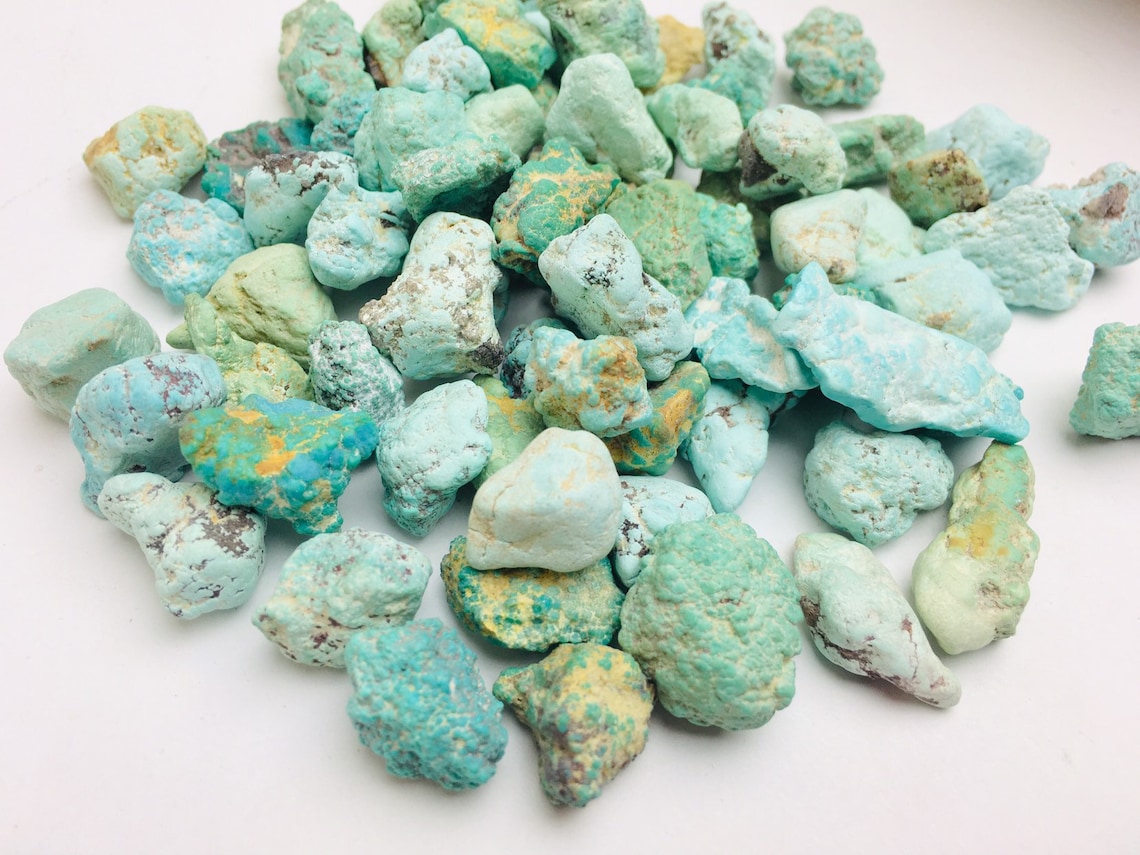 Raw Turquoise Stone 1 XXS Rough Light Turquoise Crystal Etsy