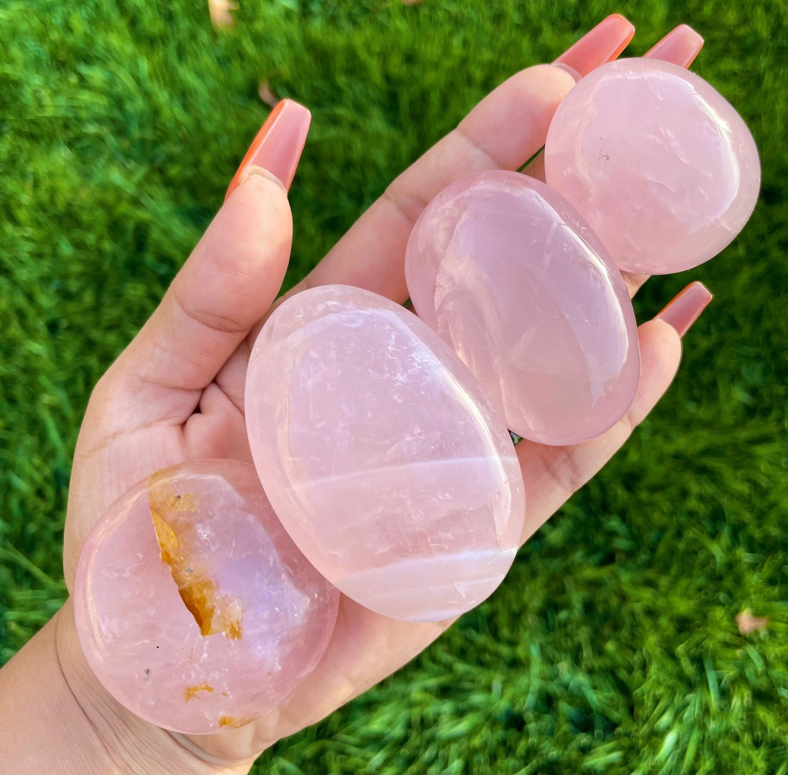 Rose Quartz Palm Stones Rose Quartz Palm Stones
