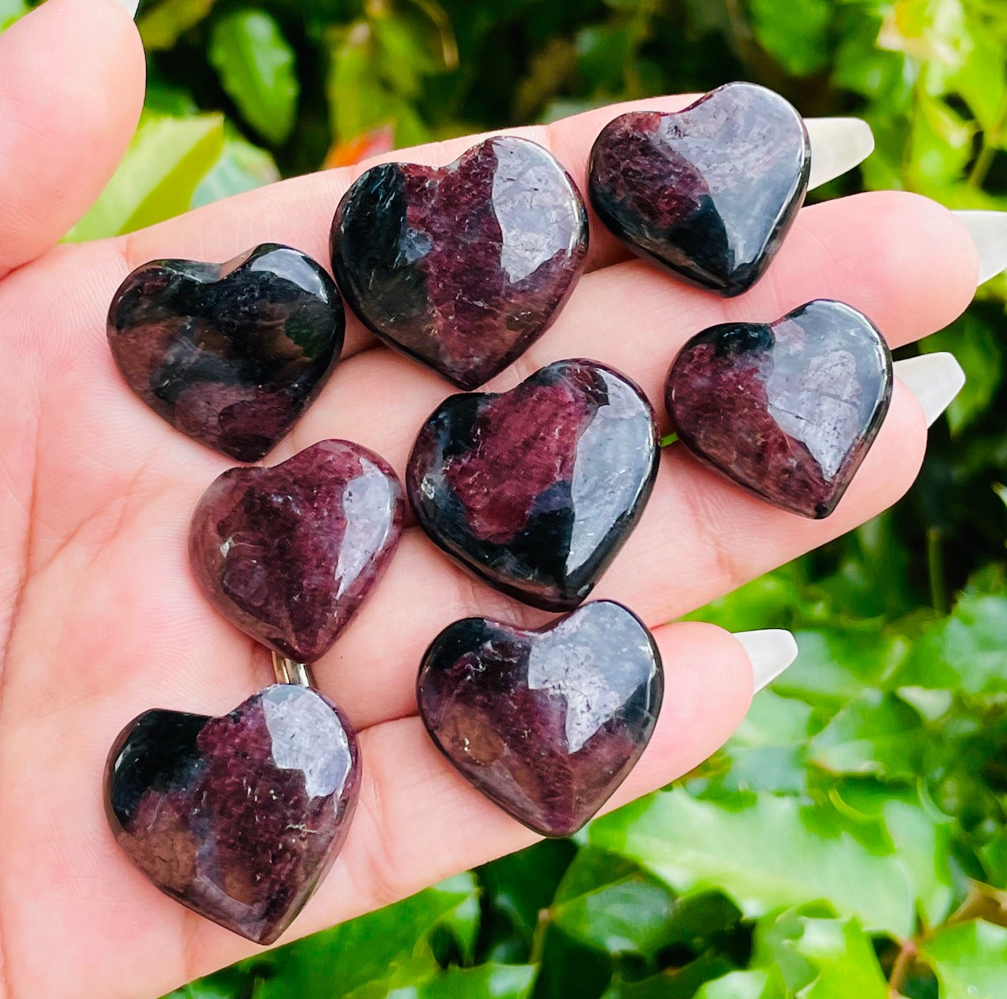 Red Garnet Crystal 1 Tumbled Red Garnet Stone LARGE Red Wine Garnet Natural  Dark Garnet Polished Gemstone Crystal 