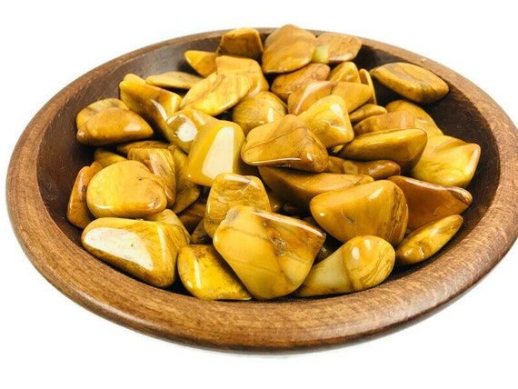 イエローストーン　YELLOW STONE 750ml　2本セット Polished Yellow Jasper Crystal: Tumbled Gemstone (18-25mm