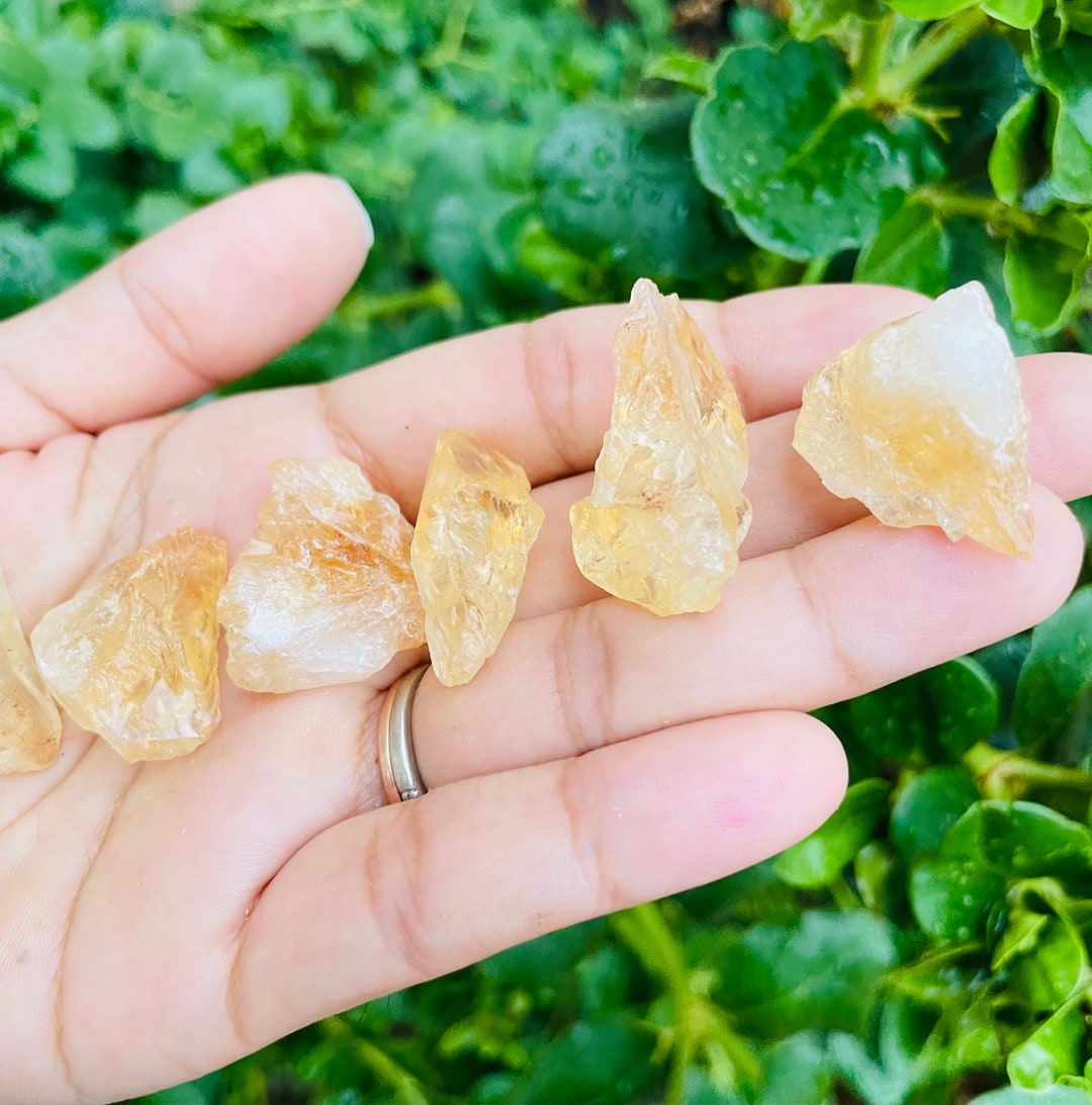 原石シトリン：原石クォーツ（25～40 mm） - Etsy 日本