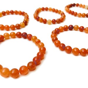 Chunky krystal armbånd - Orange aventurine main image 0