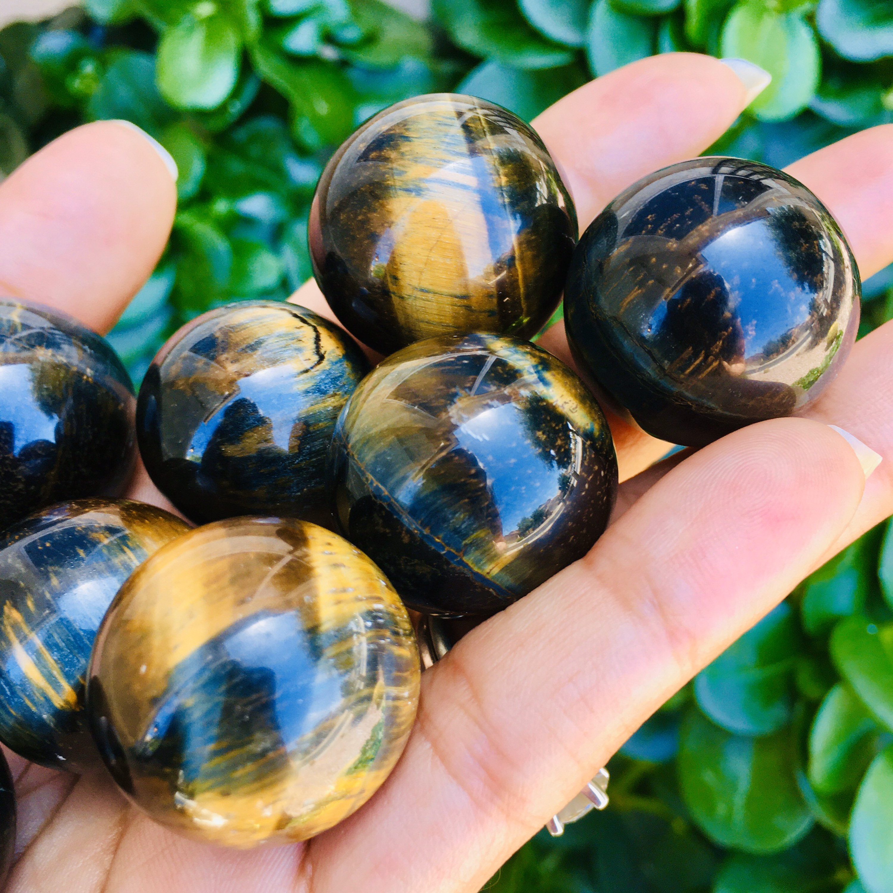 Multi Blue Tigers Eye 20-30mm Gemstone Sphere - One Orb or Bulk – Crystal  Gemstone Shop