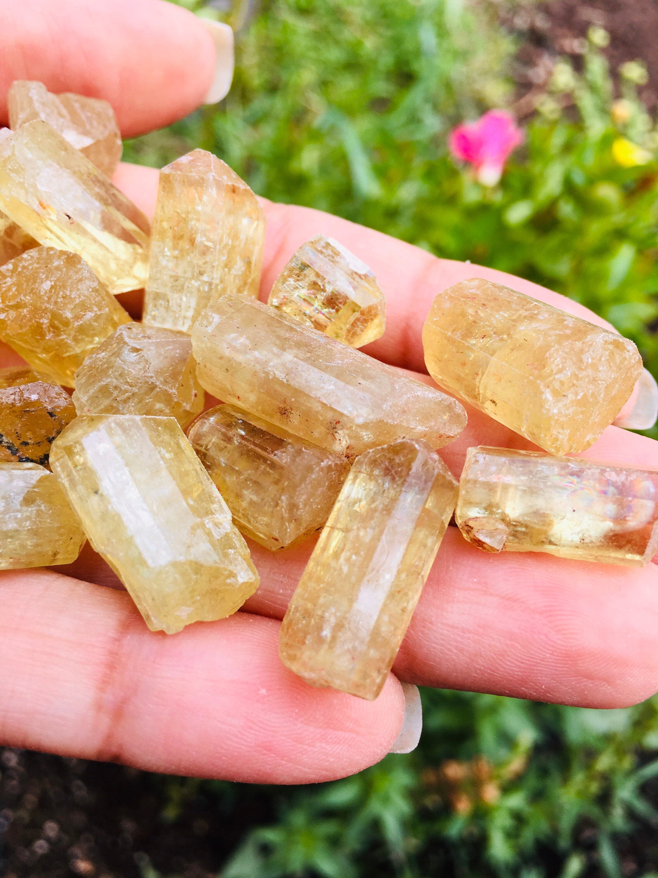 Yellow Apatite Crystal 1 Raw Apatite Natural DURANGO MEXICO Etsy