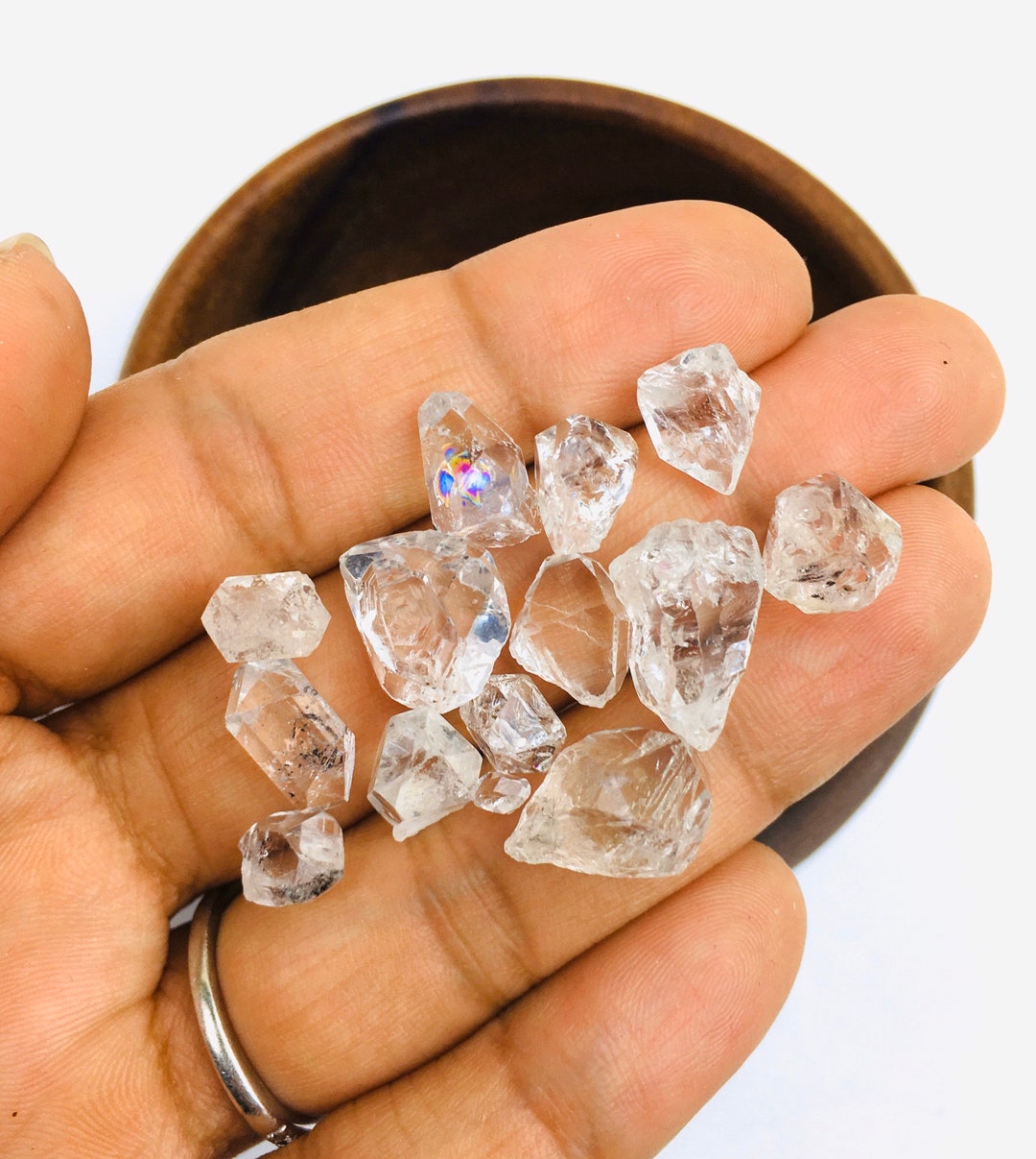 パキスタン産ハーキマーダイヤモンドクォーツ結晶：原石ロット（10G