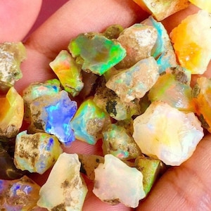 Raw Opal 1 Rough Opal Crystal Fire Opal Stone Loose Opal Stone XS-SM Raw Crystal Rough Gemstone for Craft Jewelry image 2