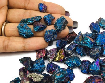Fantasia Materials: 5 Lbs Chalcopyrite Peacock Ore From Mexico - A Grade - 1.5 Avg