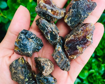 原石琥珀（1）原石琥珀石クリスタルロック - 原石鉱物標本 - 天然宝石