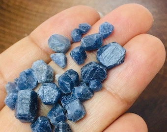 Raw Sapphire (10g) Sapphire - Sapphire Crystal - Sapphire Stone - Rough Sapphire - Sapphire Chips - Raw Crystals -Blue Sapphire Small Lot