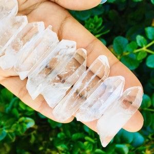 Clear Quartz Crystal Point (1-10 PCS)  Small Quartz Crystal Loose, Raw Quartz Point, Rough Clear Quartz, HIGH Quality Natural Quartz