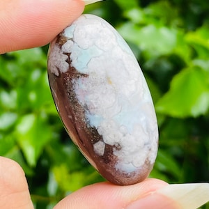 Tumbled Flower Agate Crystal: Polished Blossom Stone (30-45mm)