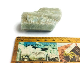 90G Natural Raw Aquamarine Crystal Gemstone Rough Green Rock Beryl Blue