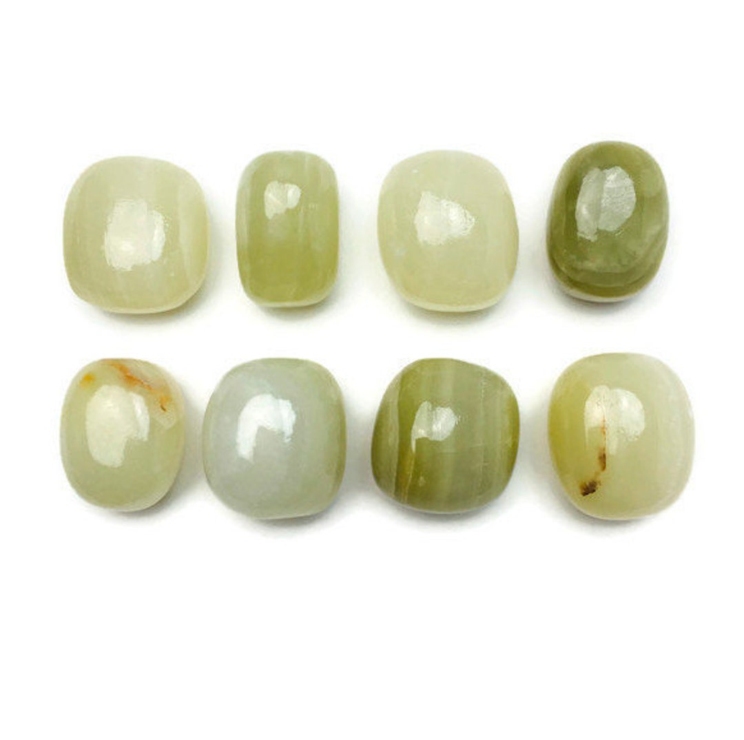 Sage Tumbled Calcite Stone 1 Light Green Tumbled Calcite - Etsy