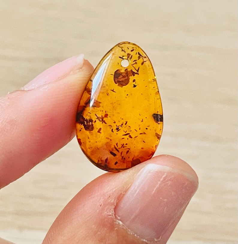 Druppelkristal gepolijst amber: cognacbruine edelsteen (20-30 mm) afbeelding 19