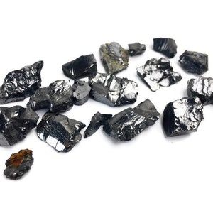 Elite Shungite 10G Small Raw Crystal Lot of Elite Shungite Stone Rough Crystal Pieces Chips image 10