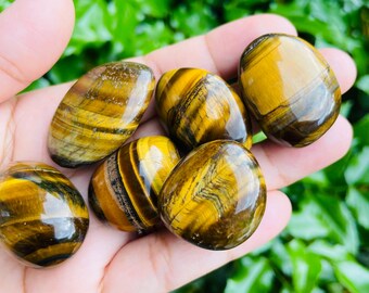 タイガーアイ タンブルストーン - 複数のサイズをご用意 - タンブル
