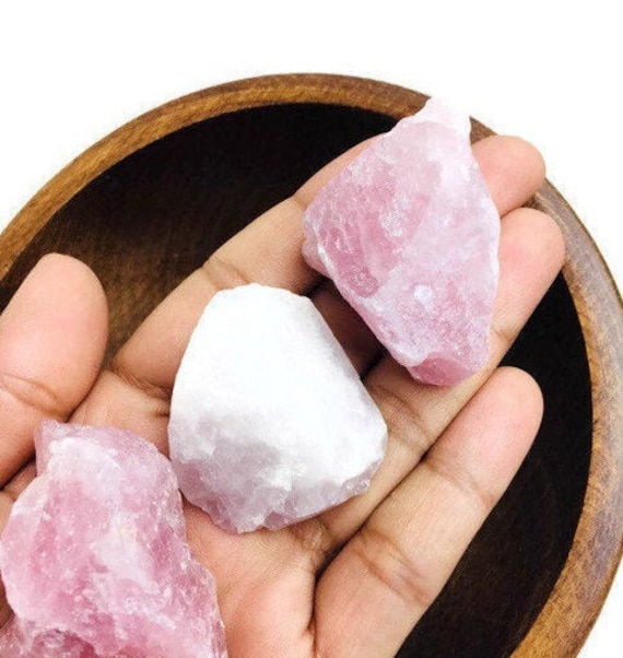 原石ローズクォーツクリスタル：原石ピンク宝石（1～2インチ） - Etsy 日本