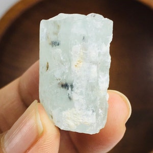 Raw Aquamarine Crystal (10.69g) Rough Aquamarine Stones CLEAR BLUE Natural Gemstone Raw Crystal Light Aqua Clear Beryl Raw Crystal Stone