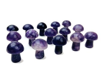 Lepidolith Pilz: Mini Geschliffener Kristall (18-25 mm)