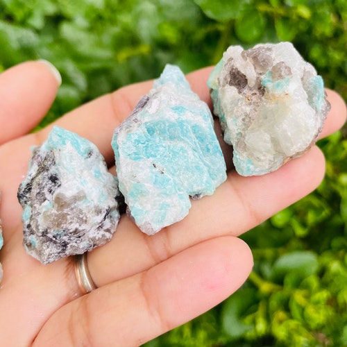 Amazonite Crystal 1 One Raw Amazonite Stone Rough Etsy Ireland