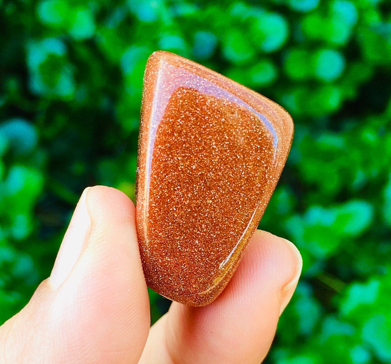 Goldstone Crystal 1 Tumbled Goldstone Tumbled Sandstone Etsy