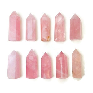 Mini Rose Quartz Crystal Point Tower (30-50 mm)