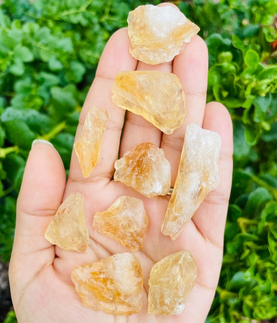 原石シトリン：原石クォーツ（25～40 mm） - Etsy 日本