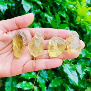 Raw Citrine Crystal (1) Rough Citrine, Light Yellow Raw Crystal, Gemstone Rough Crystal UNTREATED Natural Citrine, XS