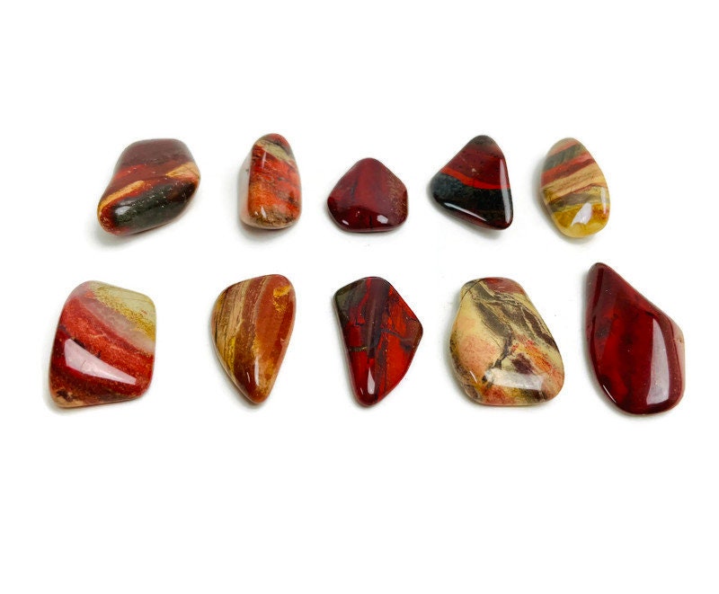 Red Jasper Tumbled Pocket Stone - Minera Emporium Crystal & Mineral Shop