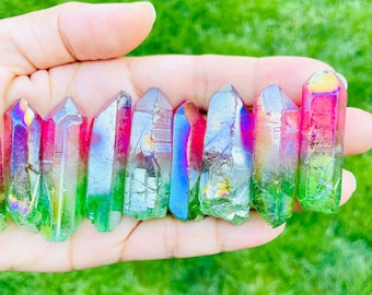 【七星ままさん】グリーンオーラクォーツ✕グリーンクォーツのオルゴ☆他５点 七星ままさん】グリーンオーラクォーツ✕グリーンクォーツの