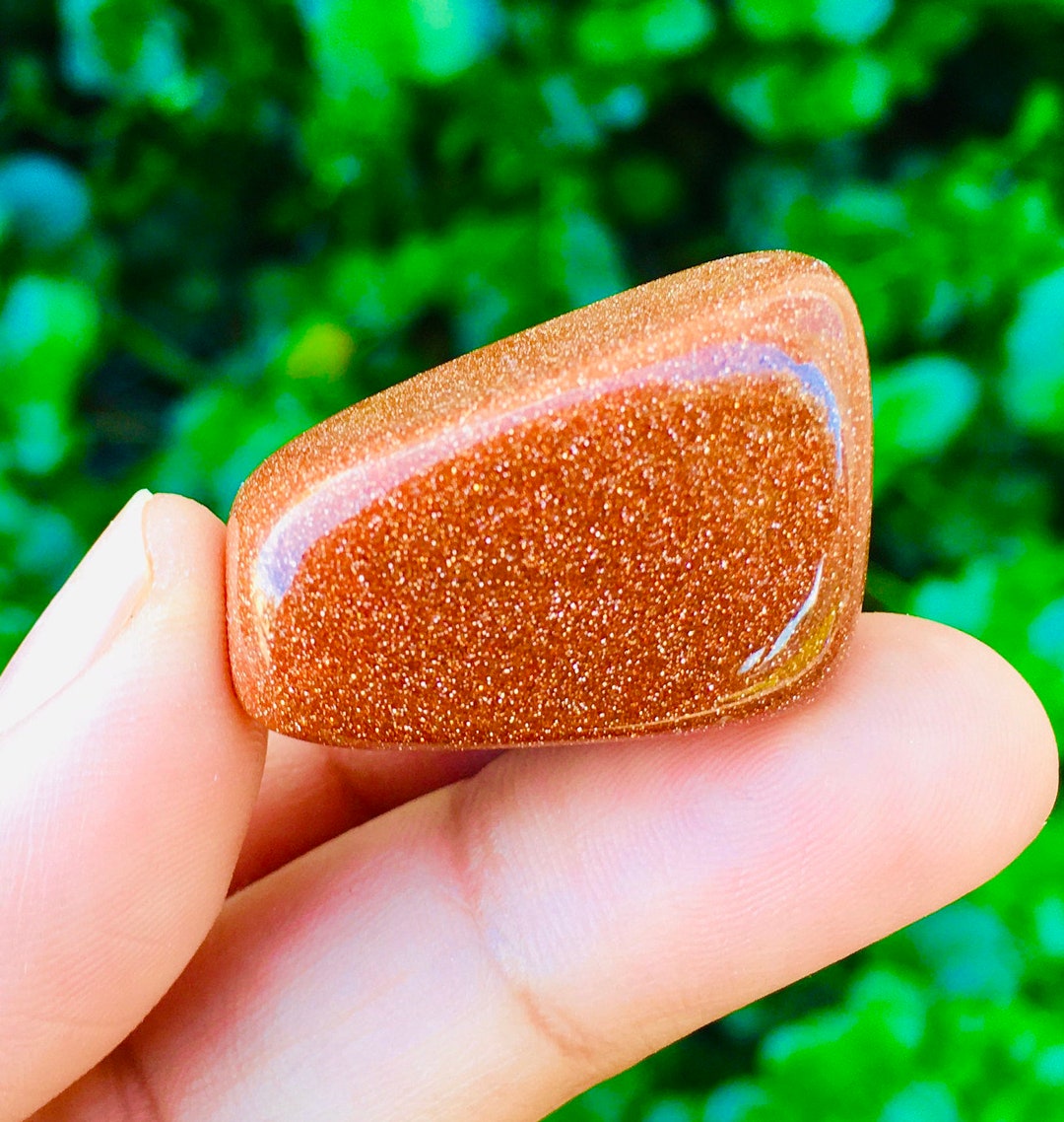Goldstone Crystal 1 Tumbled Goldstone Tumbled Sandstone Etsy
