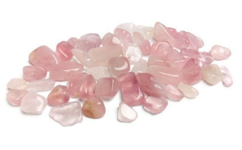 Rose Quartz Stone Crystal Gravel Pink Small AA Quartz Polished Chips Tumbled Bulk Crystals Natural Gemstone Rose Quartz Crystals 100G