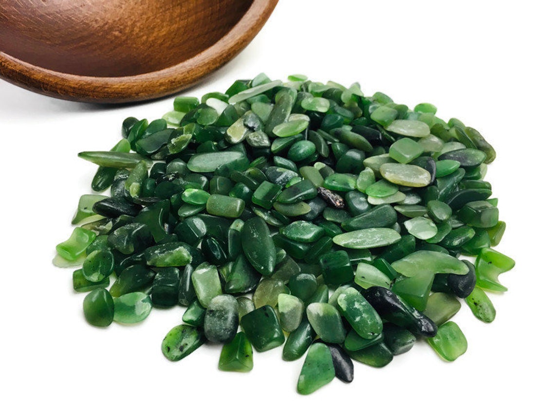 Raw Green Jade 200G Semi Tumbled JADE Crystal Mini Crystal Lot | Etsy