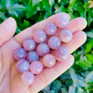 Mini Lavender Rose Quartz Sphere: Natural Madagascar Crystal Gemstone