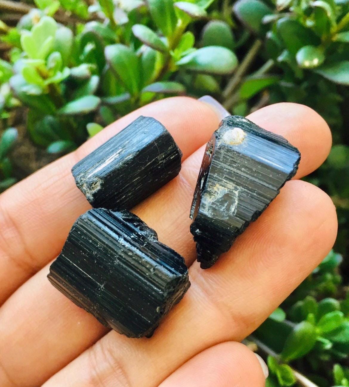 原石ブラックトルマリンクリスタル：天然原石（25～40 mm） - Etsy 日本