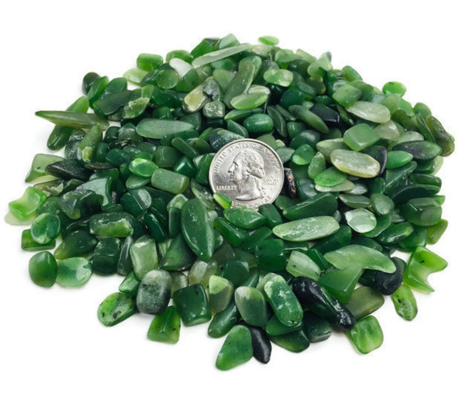 Raw Green Jade 200G Semi Tumbled JADE Crystal Mini Crystal Lot | Etsy