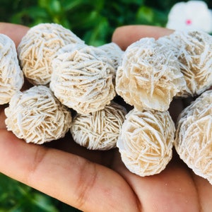 Raw Desert Rose Selenite Crystal (1) Natural Selenite White Rosette Stone 25-45mm Small Rough Crystal Gemstone image 5