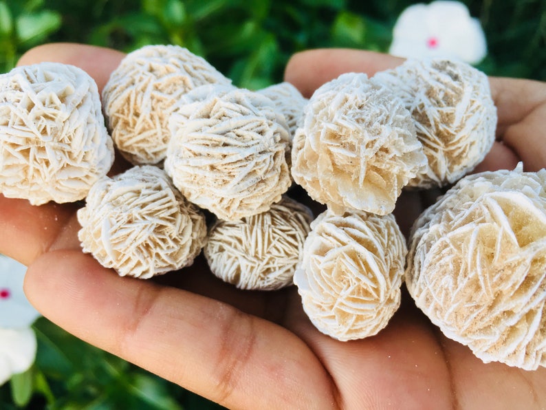 Raw Desert Rose Selenite Crystal (1) Natural Selenite White Rosette Stone 25-45mm Small Rough Crystal Gemstone image 5