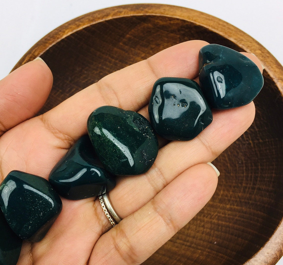 Green Jasper Crystal 1 ONE Tumbled Jasper Stone Natural Etsy