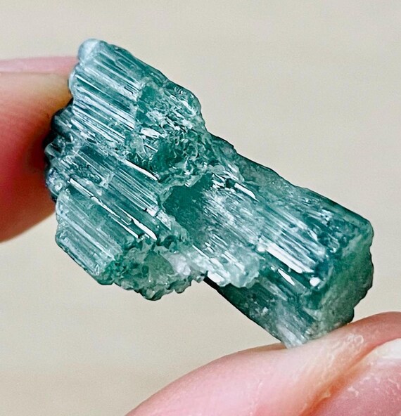 Cristal Brut De Tourmaline Verte - 3,65 Carats - Naturel D'Afghanistan - Neuf Avec étiquettes