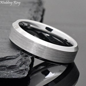 Mens Tungsten Ring, Mens Wedding Band, Tungsten Wedding Ring, Free Laser Engraved Ring, Unique Mens Ring, Womens Tungsten Ring, Promise Ring