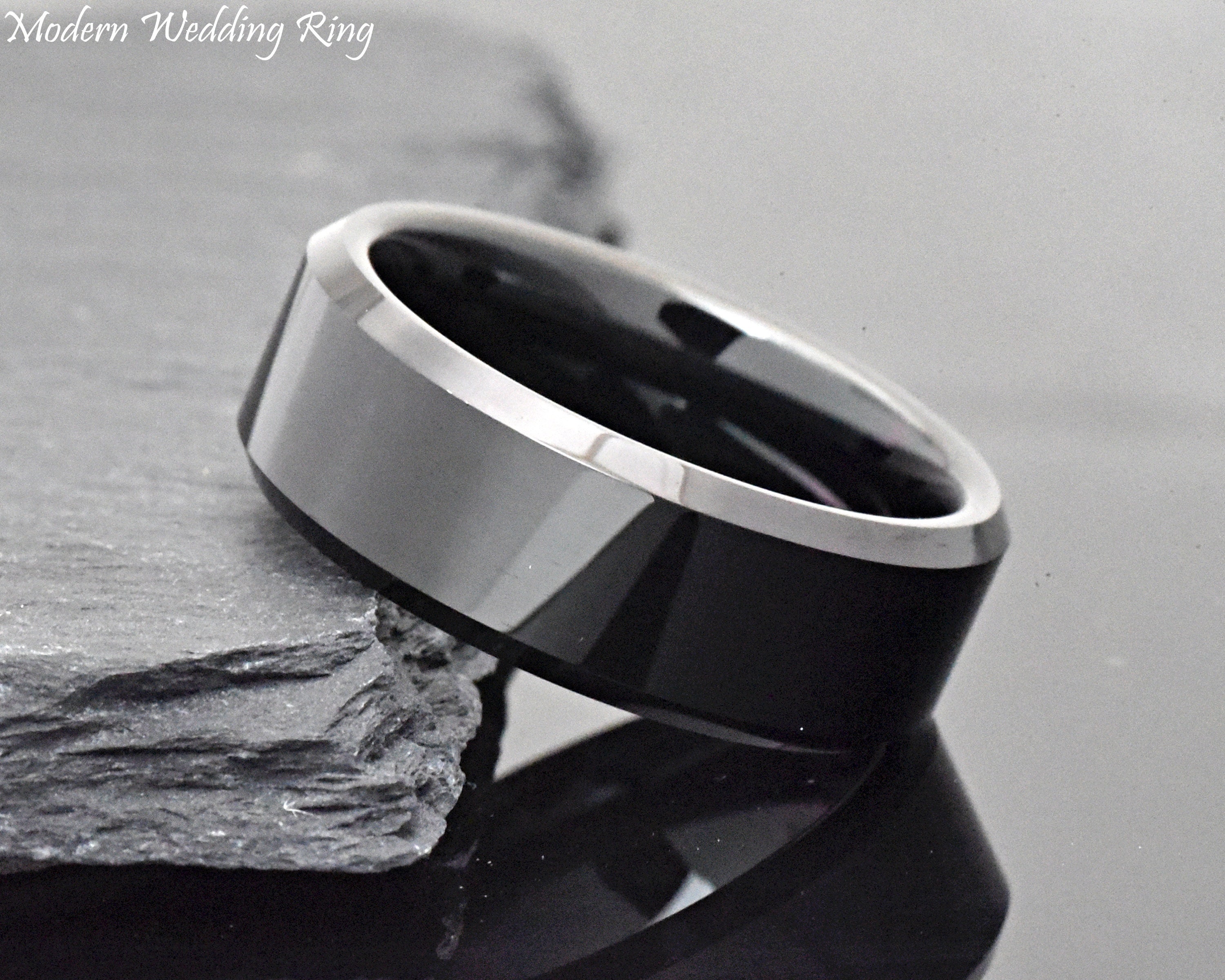 Tungsten Carbide Ring Tungsten Wedding Band Tungsten Wedding - Etsy