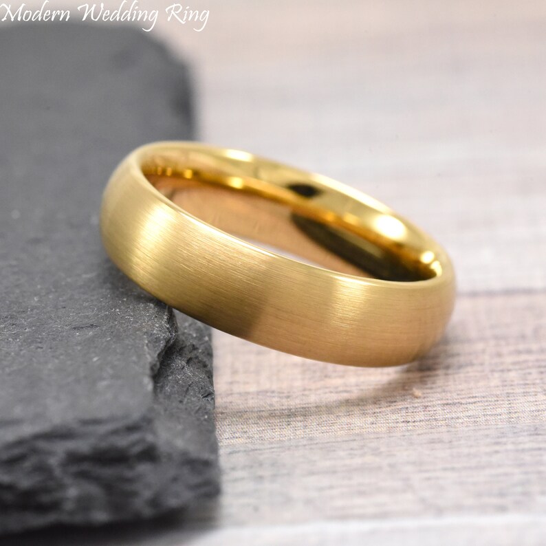 6mm Wedding Ring Mens Tungsten Ring Tungsten Wedding Band | Etsy