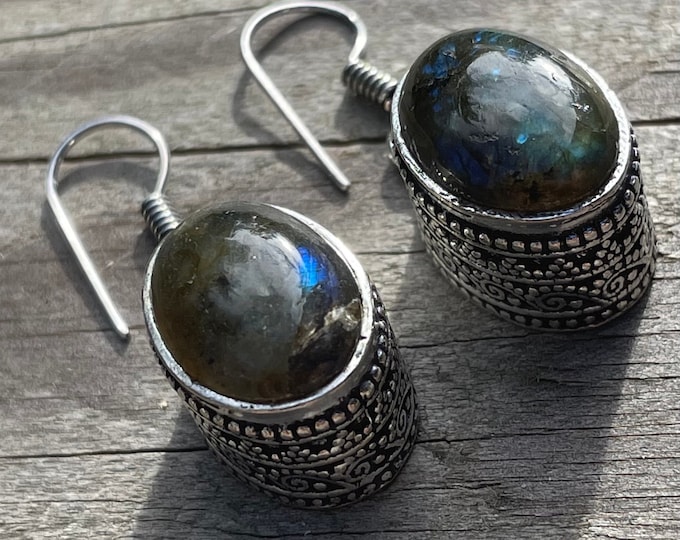 LABRADORITE, SILVER 925, labradorite earrings, 925 silver earrings, labradorite and silver earrings