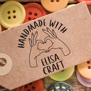 Timbro Crafter, timbro fatto a mano, timbro fatto a mano con amore, timbro per prodotti, timbro etichetta, realizzato con amore, timbro personalizzato